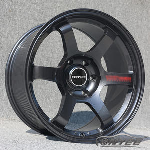 Fonyee للأشعة 37 18 بوصة 18x9 6x1.2 Mag سبيكة سوداء 6 ثقوب Huecos عجلات سيارة ركاب عجلات سيارات Rines لتويوتا - Product Image 2