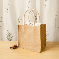 Sacs cadeaux mini en jute personnalisés