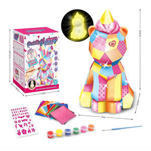 Kit de Veilleuses DIY à Peindre – 8 Animaux : Licorne, Lapin, Ours, Chat, Dinosaure, Paresseux, Astronaute, Éléphant – Cadeau pour Enfants - Product Image 2