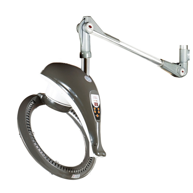 Bouton d'ordinateur suspendu gris