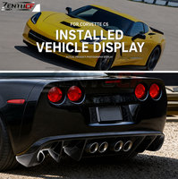 Diffuseur arrière en fibre de carbone, adapté pour la modification de la Corvette C6 2005-2013, fournisseur en gros de diffuseurs arrière en fibre de carbone sèche.