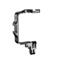YEAH Cage de protection en aluminium pour caméra d'action Vlog, support de fixation pour lumière Cold Shoe pour GoPro 13 12 11 10 DJI Action 5 Pro