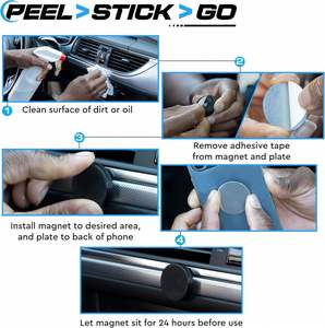 B2B Wholesale Magnetic Phone Mount with 3M VHB Tape, <b>Leaves</b> No Trace Adhesive - Product Image 3