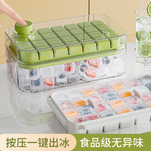 Ice Cube Mold Large Capacity Food Grade Plastic Cube Ice Maker With Lid For Home Commercial Use - Product Image 4