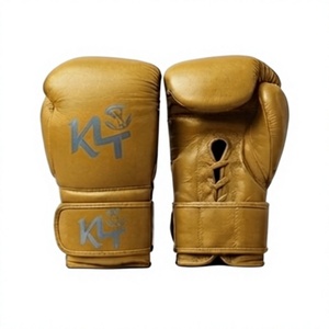 Gants de boxe en cuir de vachette KL à lacets, pour MMA, Muay Thai, Kickboxing, respirants, durables, pour l'entraînement en toutes saisons - Product Image 1