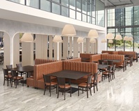 Ensemble de mobilier modulaire OEM/ODM pour restaurant commercial : banquette lounge, table et chaises pour bar, restauration, cafétéria, café et salle à manger