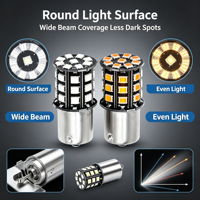 Ampoule LED pour voiture 2835-33SMD, 6000K blanc ambre, double couleur, feu stop, clignotant, feu arrière, feu de position, 12V