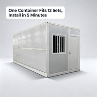 Casa Contenedor Plegable SKYLINE, Instalación Rápida en 5 Minutos, Modular, Prefabricada, para Dormitorio Escolar, Oficina, Diseño Moderno