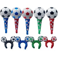 Bâton de cheering en aluminium pour la Coupe de football, serre-tête à ballon, ballons, ballon trophée de champion de football, articles de fête pour supporters