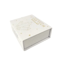 Boîte cadeau rigide personnalisée de luxe pour cosmétiques avec insert en EVA pour bijoux, boîte à couvercle magnétique en forme de livre