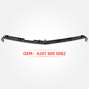 Front Bumper Trim For Mercedes-Benz E-Class 2014-2017 A2078800082 Silver Black Plastic - Product Image 4