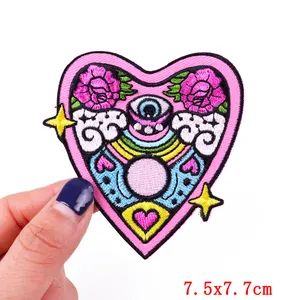 Cartoon Letters Iron On Patch Wholesale Embroidery Iron On Patches For Clothing DIY Applique Custom Logo Patch