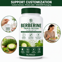 Capsules de Berbérine Multi-Phases : Matrice Standardisée, Cinétique de Dissolution Précise, Encapsulation de Précision, Testées en Laboratoire, Vrac, OEM, Usine GMP