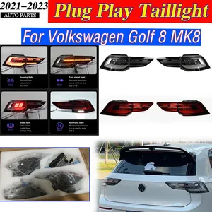 Luz Trasera LED para Golf 8 2021 2022 2023, Conjunto de Luz Trasera con Luz Diurna y Frenado Dinámico, Piezas de Mejora - Product Image 1