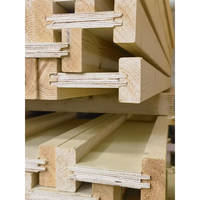 Poutre en bois H20 jaune pour coffrage en béton, poutre en bois pour système de coffrage de construction