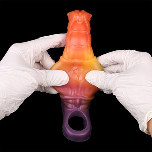 YOCY 2501 Funda de Pene con Nudo de Fantasía, Anillo de Silicona para Retrasar la Eyaculación, Condón Reutilizable, Juguete Sexual para Parejas, Venta al Por Mayor - Product Image 5