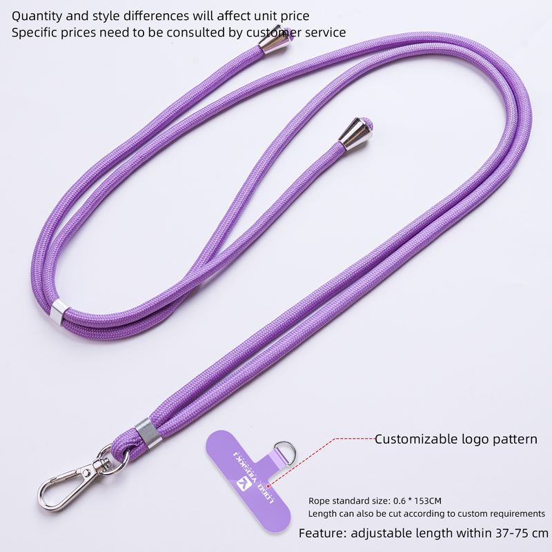 Lanière de 6 mm (longueur, couleur et accessoires)
