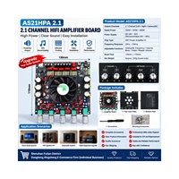 Carte d'amplificateur audio numérique 2.1 canaux AS21HPA 300Wx2+600W, amplificateur de classe D haute puissance TPA3255
