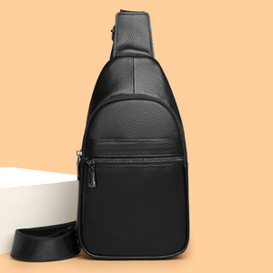 Borsa a Tracolla Vintage da Uomo Impermeabile, Borsa Casual per Ciclismo con Tasche Interne Multiple e Resistente in PU - Product Image 5