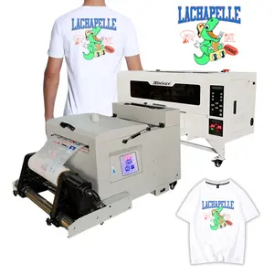 Newest Flourecent Printing Machine double xp 600 a3 dtf printer dual i3200 small size a3 dtf printer roll