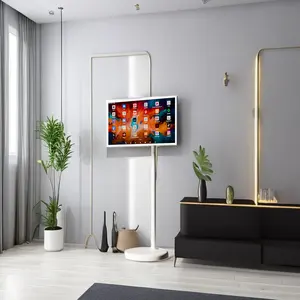 Nueva llegada 21,5 32 pulgadas Smart Mobile TV Stand HD Video Vertical Display Player Android 12 1920*1080 Resolución Stand By Me TV
