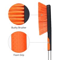 Brosse à neige détachable pour le nettoyage hivernal avec grattoir à glace pour pare-brise de voiture