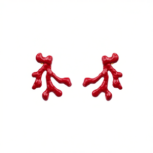 Boucles d'oreilles pendantes YHL E13 style vintage, 4 cm de long, émail et acier inoxydable, pour l'automne-hiver, accessoire de mode en gros - Product Image 3