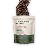 Sacs d'emballage personnalisés 450g 2lb pour poudre alimentaire, thé, grains de café – Sachets à fond plat, sachets stand-up pour café avec valve, anti-humidité