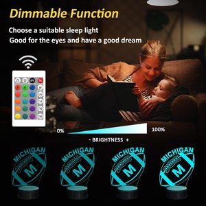 Lampe LED 3D à changement de couleur en gros, motif ballon de football Pikachu, veilleuse avec logo et papier peint - Product Image 2