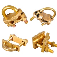 Différents modèles de colliers de serrage pour câbles en laiton fileté avec protection