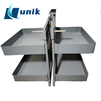 UNIK LX900 Accessoires de cuisine Système de tiroirs d'angle moderne Panier de tiroir métallique Tiroir d'angle universel extractible Durable Résistant à l'eau