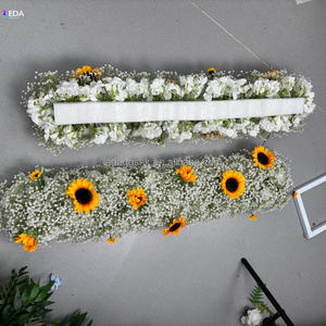 LEDA สายดอกไม้ประดับงานแต่งงานแบบนุ่ม ขายดี งานแฮนด์เมด ลายดอกทานตะวันและดอกยิปโซฟิลลา สำหรับตกแต่งงานอีเว้นท์และวันวาเลนไทน์ - Product Image 2