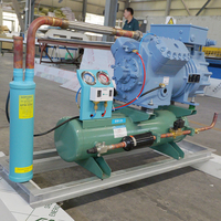 Unit Kondensor Chiller Berpendingin Air Rendah Kebisingan SPC4-27L 5HP Suhu Rendah -18 ℃   Mesin Pendingin Khusus Ruang Dingin Sentral