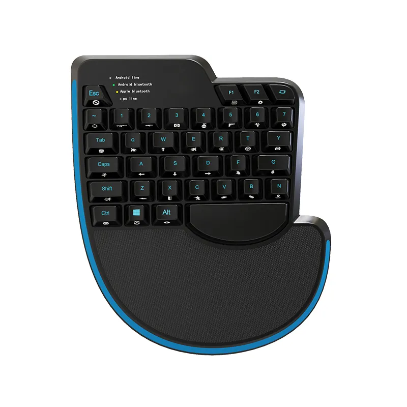 Wireless Keyboard RK-GAME-15 One-handed Gaming Keyboard and Mouse Combo for Android/iOS/PC