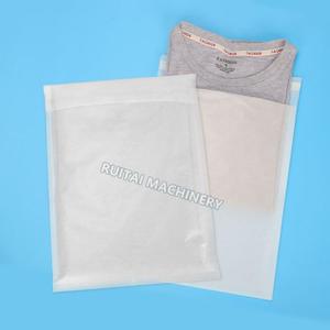 Hoàn toàn tự động bên niêm phong 100% phân hủy sinh học phẳng nhỏ màu trắng <span class=keywords><strong>glassine</strong></span> túi giấy Máy làm - Product Image 5