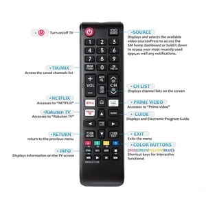 Vente chaude BN59-01315B TÉLÉCOMMANDE UNIVERSELLE pour <span class=keywords><strong>SAMSUNG</strong></span> <span class=keywords><strong>TV</strong></span> LED LCD UHD <span class=keywords><strong>4K</strong></span> 8K QLED SMART <span class=keywords><strong>TV</strong></span> HDR <span class=keywords><strong>TV</strong></span> TÉLÉCOMMANDE NVTC - Product Image 3