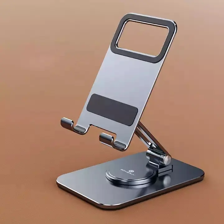 Tablet Phone Stand 360 Rotation Folding Portable Adjustable Aluminum Metal Support Kickstand Mount Stand for iPad Phone Stand