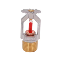 Tête de sprinkler droit globe en laiton 1/2" NPT K5.6, adaptée aux feux A et B, équipement incendie à installation simple