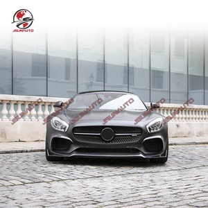 Paraurti auto stile RT forgiato in carbonio con <span class=keywords><strong>Splitter</strong></span> anteriore pannello laterale Kit corpo alare per 15 16 AM-G GT GTS diffusore posteriore Spoiler - Product Image 2