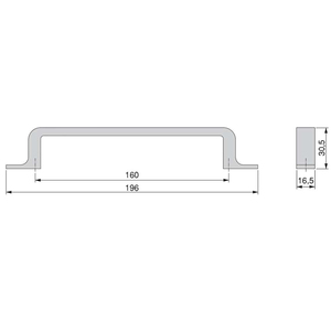 EMUCA 9169652 manici mobili in stile antico 160 mm centro distanza 20 pezzi in pelle ottone titanio per uso guardaroba - Product Image 1
