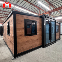 Maison préfabriquée en conteneur maritime en acier extensible de 30 pieds, application villa de 20 pieds avec énergie solaire