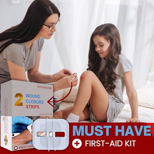 Cierre de heridas con cremallera médica Zip Stitch, marca privada, para ataduras, dispositivo de emergencia, 2 unidades, suturas, tira de cierre de heridas - Product Image 3