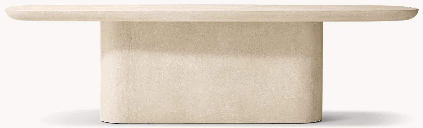 Béton ciré ivoire rectangle