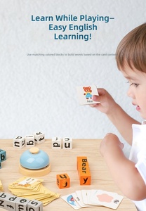 Bloques <span class=keywords><strong>de</strong></span> Madera del Alfabeto Inglés, Cubo <span class=keywords><strong>de</strong></span> Ortografía <span class=keywords><strong>de</strong></span> Palabras en Inglés, Juguete Educativo Temprano Divertido, <span class=keywords><strong>Juego</strong></span> <span class=keywords><strong>de</strong></span> Cartas <span class=keywords><strong>de</strong></span> Batalla <span class=keywords><strong>de</strong></span> Palabras en Inglés - Product Image 6