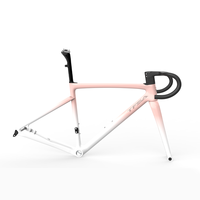 Nouveau Cadre de Vélo de Route en Carbone d'Escalade 870g Frein à Disque ENTIÈREMENT INTÉGRÉ Cintre et Potence Inclus Kit de Cadre Ultraléger