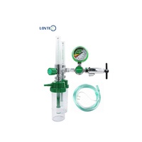 Tout nouveau LOVTEC G5/8 inhalateur d'oxygène médical régulateur de bouteille d'oxygène vertical régulateur de gaz de nez de taureau avec canule
