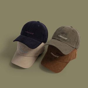 Venta al por mayor nuevas gorras de béisbol de invierno letras de pana bordadas gorras deportivas para hombres sombreros de pana - Product Image 2