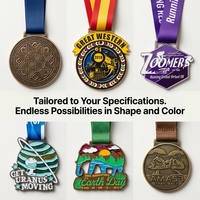 Médaille sportive 3D personnalisée en alliage de zinc pour marathon 5K, football, taekwondo, natation – Récompense de fin de course – Médaille métallique – Usine OEM ODM
