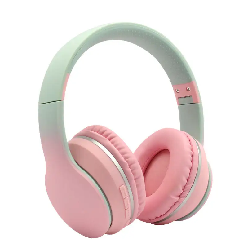 Fashion Colors Bluetooth Version 5.1 Gaming Headsets Stereo Deep Bass Headphones Wireless Bluetooth Headsets with Microphone