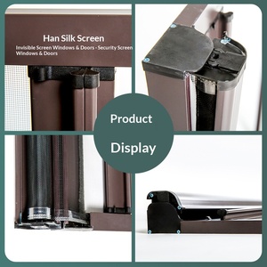 Moustiquaire invisible <span class=keywords><strong>enroulable</strong></span> abordable pour portes et fenêtres, moustiquaire coulissante moderne rétractable - Product Image 6
